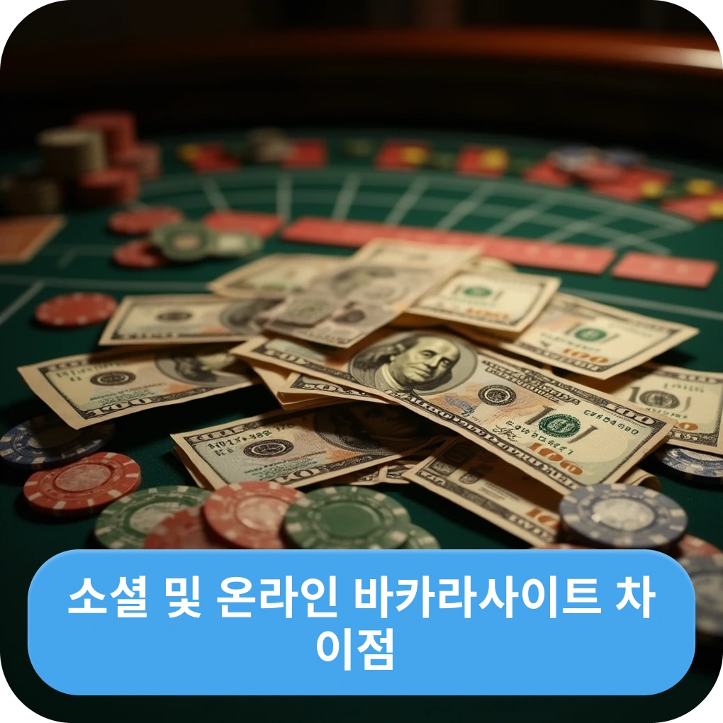 소셜 및 온라인 바카라사이트 차이점 비교 소셜 및 온라인 바카라사이트 차이점